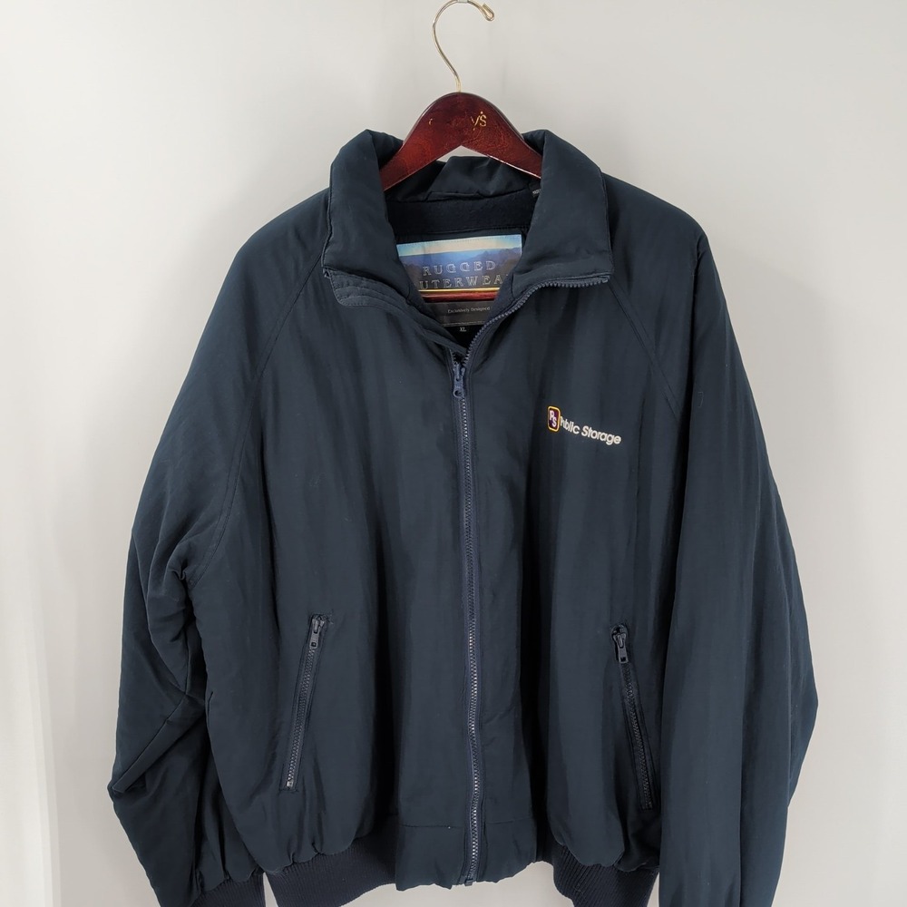 NWT Rugged Outerwear Water Resistant Fleece Full Parka Lined Zip Jacket Black XL